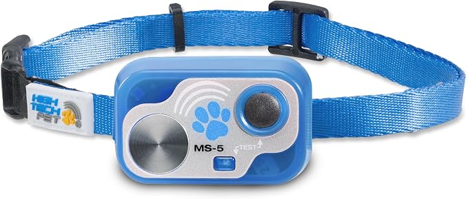 MS-5 Automatic Pet Door Collar, Genuine High Tech Pet Brand Dog Collar for Power Pet Doors - Designer Series, Waterproof (Blue, Cat)