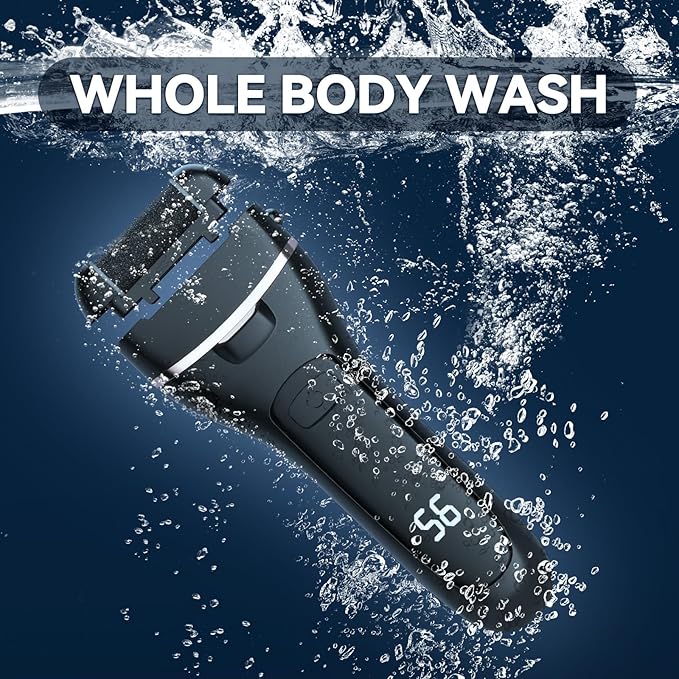 Wea&Hea Electric Callus Remover for Feet, 30 in 1 Professional Pedicure Kit with 9 Roller Heads, 2-Speed Rechargeable & Waterproof Foot File - Ultimate Foot Spa Tools for Smooth Skin at Home