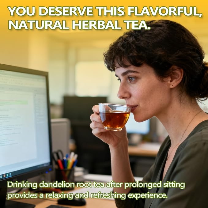 Dandelion Leaf & Root Herbal Tea Bags, 60 Count | Caffeine-Free