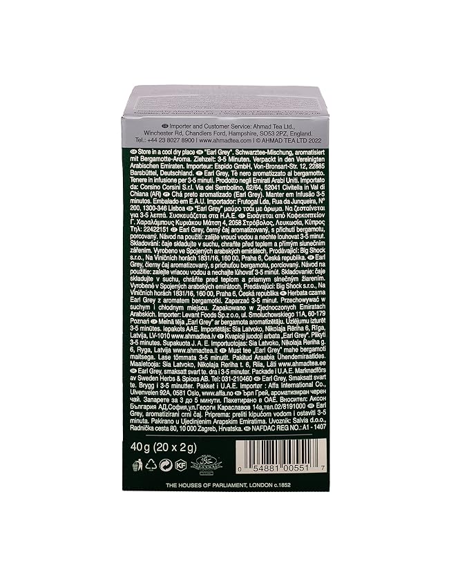 AHMAD TEA Tea Earl Grey, 20 CT