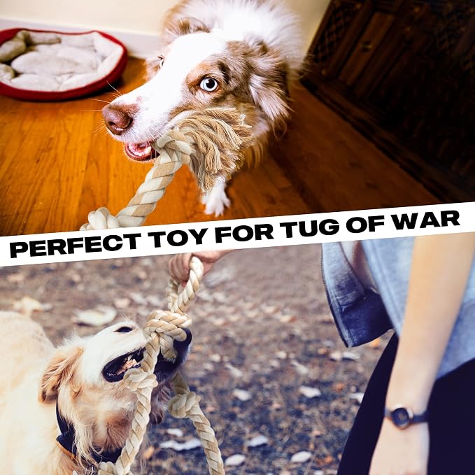 Fida Dog Rope Toys for Large Dogs, Tough Tug of War Dog Toys