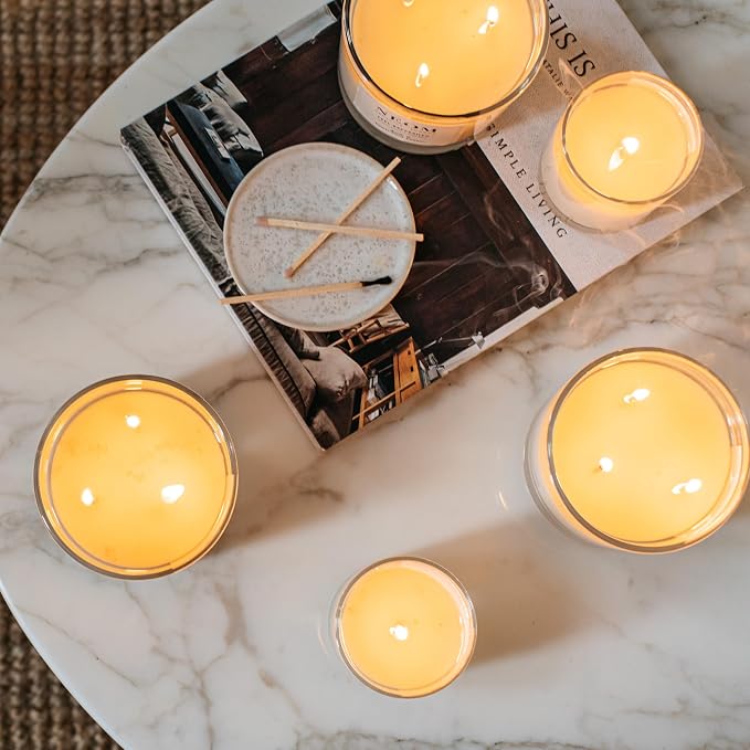 NEOM- Happiness Travel Candle, 125g | Neroli, Mimosa & Lemon | Essential Oil Candle