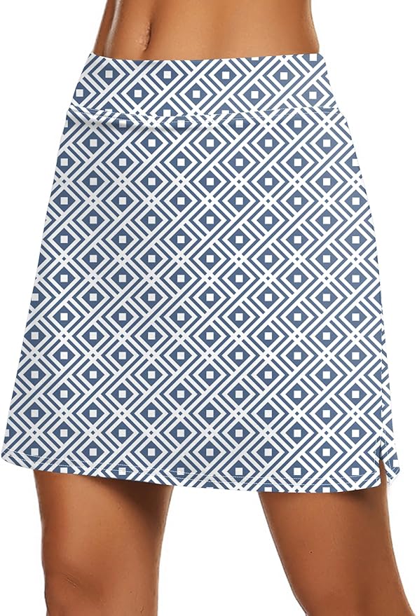 Ekouaer Women's Active Performance Skort Lightweight Skirt for Golf Tennis | Built-in Shorts, A Line, High Waisted, Tummy Control, Pickleball, Running, Workout, Sports, Skorts for Woman