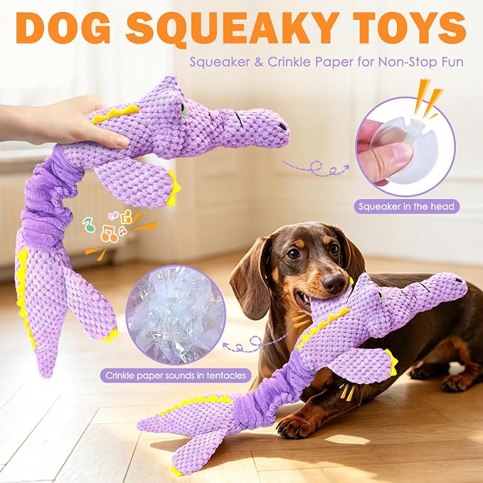 WOWBALA Squeaky Dog Toys for Puppy to Medium Breeds
