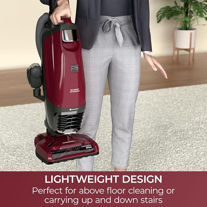 Kenmore Intuition Bagged Upright Vacuum Cleaner Lightweight | 2-Motor Power Suction with HEPA Filter, 3-in-1 Combination Tool, Handi-Mate for Carpet, Floor, Pet Hair - BU3040