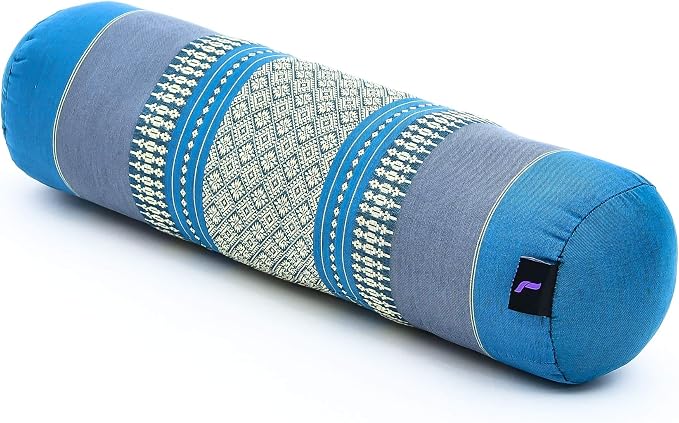 Leewadee Small Yoga Bolster – Shape-Retaining Cervical Neck Roll, Tube Pillow for Comfortable Reading, Kapok Filling, 22 x 6 x 6 inches