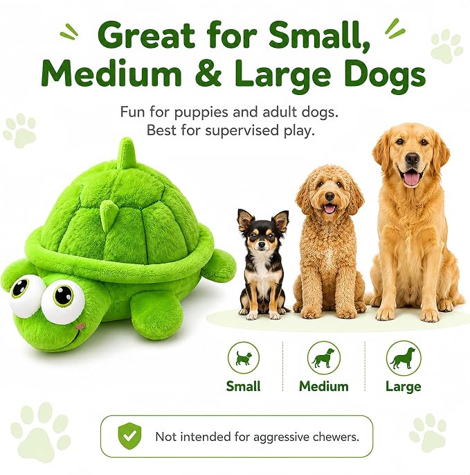 Interactive Dog Toys, Moving Turtle Dog Toy, Rechargeable Bouncing Ball Toy