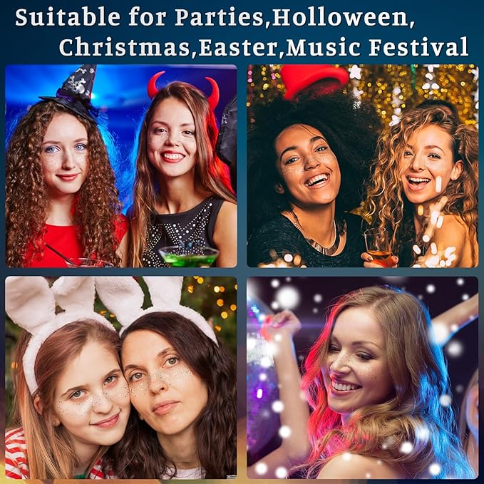 24 PCS Silver Glitter Freckles Face Tattoos Face Glitter Makeup Speckles Patches, Halloween Tattoos Cosplay Party Makeup Accessories for Women Girl, Cosmetic Glitter for Face