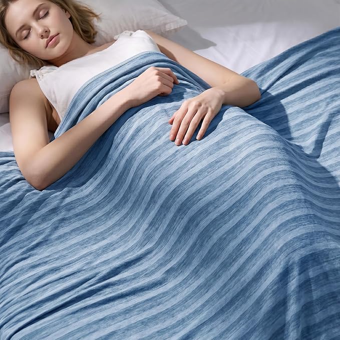 Cooling Blanket 50"x70" Summer Cooling Blanket for Hot Sleepers | Cold Summer Bed Blanket Keeps Cool for Night Sweats, Soft Lightweight Breathable Sofa Blankets for Kid Adults