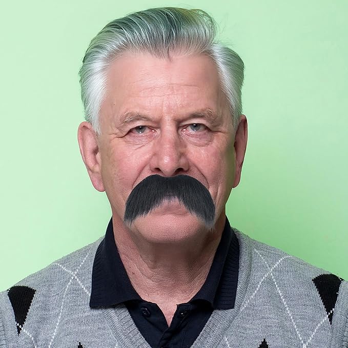 Self Adhesive Fake Mustache False Facial Hair Stick On Cosplay Mustache Halloween Party