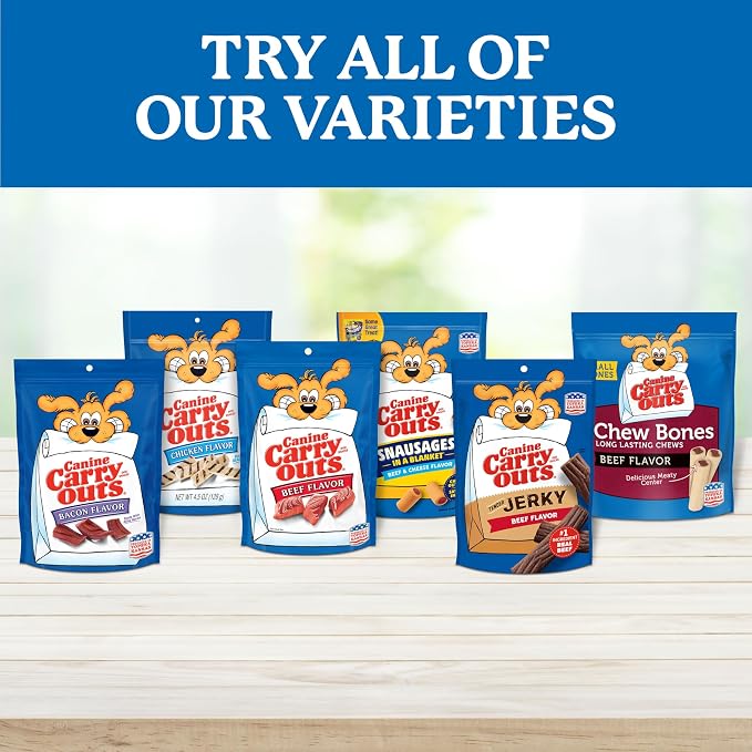Canine Carry Outs Dog Treats, Beef Flavor, 47 Ounce (Pack of 2)