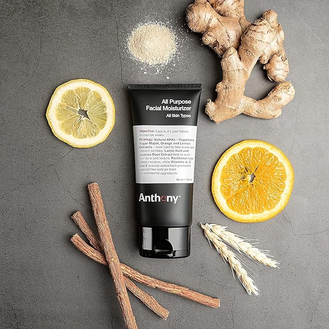 Anthony Press Reset Trio, Deep Pore Cleansing Clay, Glycolic Facial Cleanser and All-Purpose Facial Moisturizer