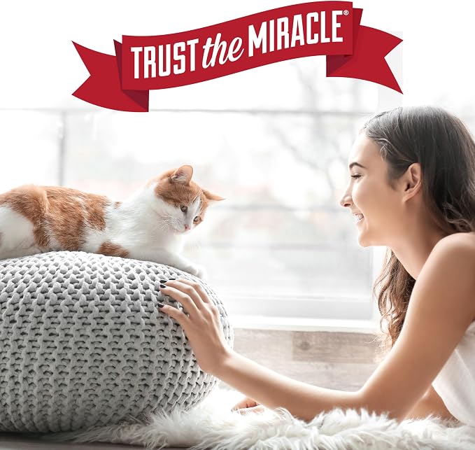 Nature’s Miracle Urine Destroyer Plus Cat,32 Ounces,Unscented,Enzymatic Formula,Ready-to-Use,(Pack of 12)