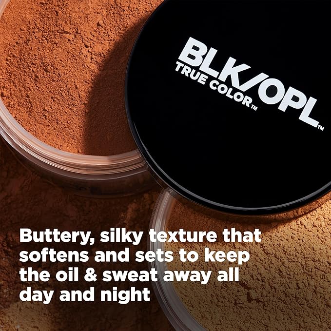 BLK/OPL TRUE COLOR Soft Velvet Finishing Powder, Deep — hypoallergenic, paraben-free, and cruelty-free
