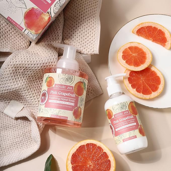 ROMIIE ZOI Daily Hand & Body Lotion with Moisturizing Shea Butter - Pink Grapefruit - 236 ML / 8 FL OZ