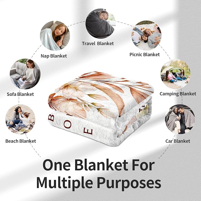 Grandma Birthday Gifts from Granddaughter, Best Birthday Gifts for Grandma, Grandmother Birthday Gifts from Grandchildren, Birthday Presents for Grandmother Throw Blanket 60 x 50 Inch
