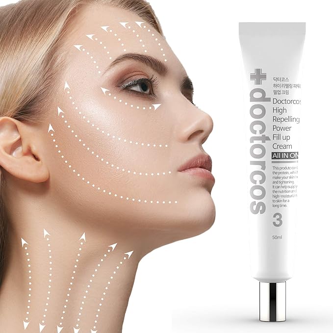 DOCTORCOS High Repelling Power Fill-up Wrinkle Cream for Women (1.7 oz) | Full Face and Under Eye Lifting Cream for Wrinkles | Fine Line Cream For Day and Night Use | Korean Skin Care Products