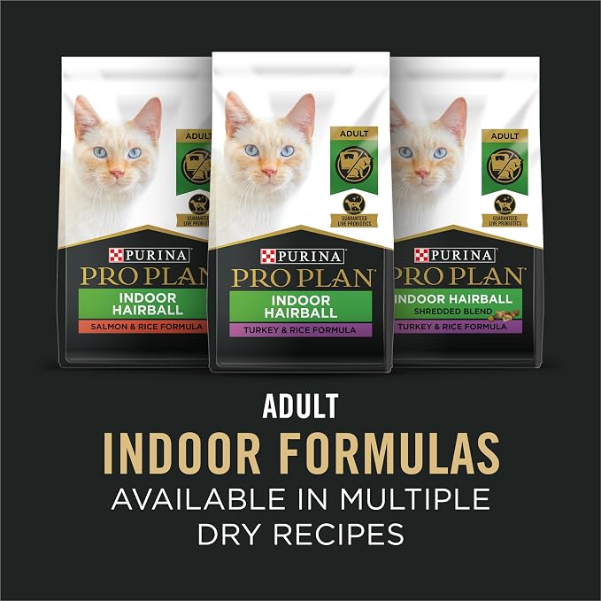 Purina Pro Plan Indoor Balance Chicken,Salmon,and Ocean Whitefish and Tuna Cat Food Wet Entrees Variety Pack - Can,(Pack of 48)