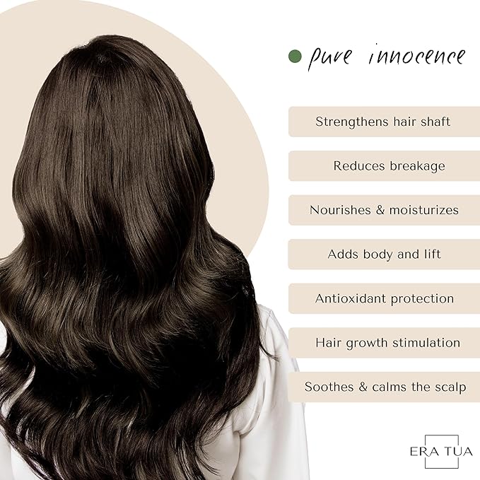 Pure Innocence Volume Conditioner | Dutch Made & Formulated | Boosts Volume for All Hair Types | Floral Scent of White Jasmine, curly hair conditioner Rose Ylang-Ylang & calendula | 200 ml
