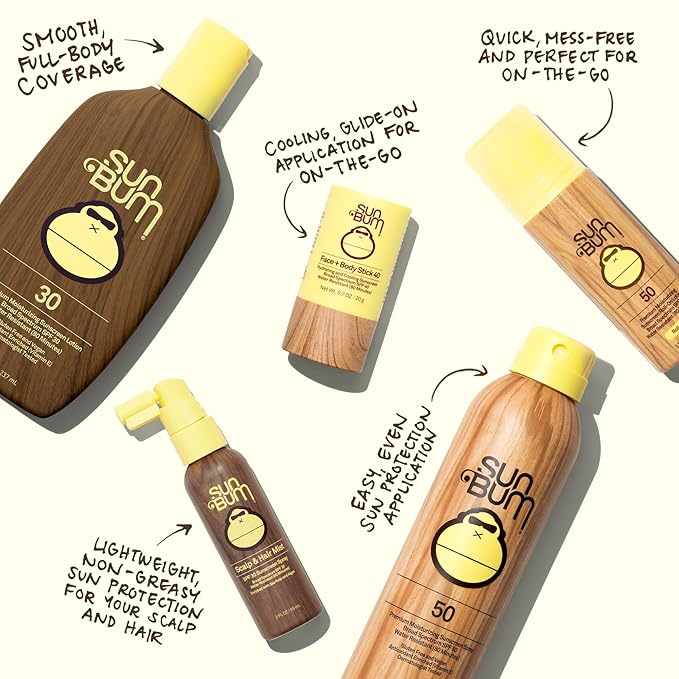 Sun Bum Original SPF 70 Sunscreen Body Spray - Broad Spectrum Moisturizing Sunscreen with Vitamin E - Hawaii 104 Act Compliant (Made without Octinoxate & Oxybenzone) - 6 oz