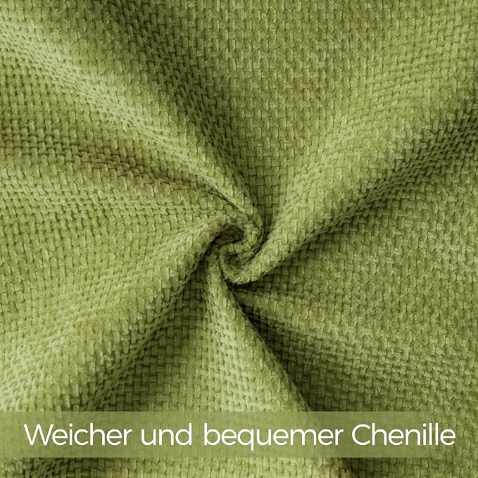 a moment Forest Green Chenille Throw Pillow Covers 16x16 Inch Pack of 2 Modern Decorative Throw Pillow Covers Farmhouse Cross Covers Home Decor for Sofa Bedroom Living Room