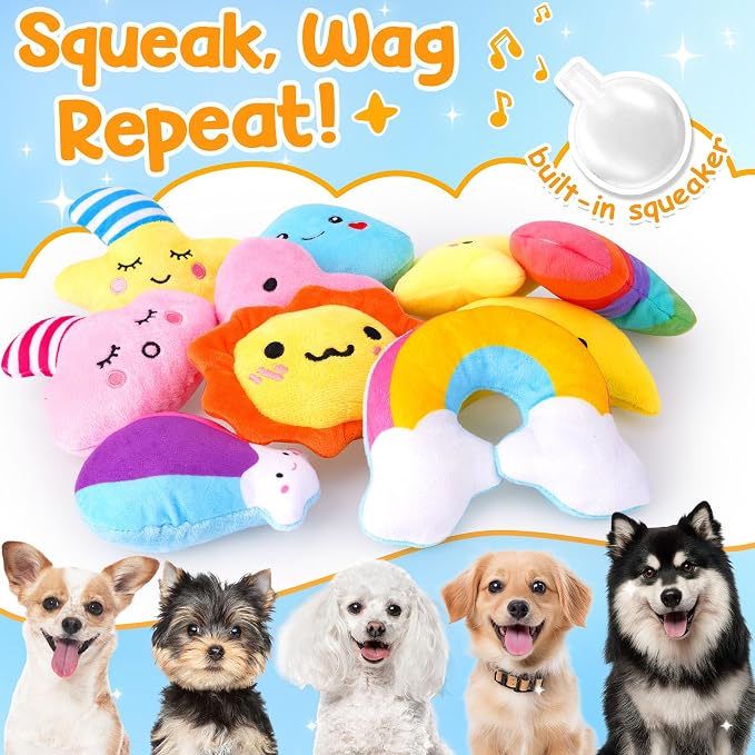 Weather-Themed 20-Pack Squeaky Dog Toys Set