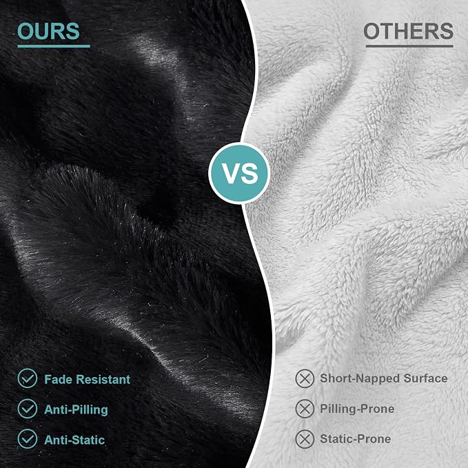 COZY KISS Soft Orthopedic Dog Bed Washable for Medium Small Dogs, M Sized | Soft Warm Pet Sofa with Sides or Bolster, Non-Slip and Big Dog Couch with Removable Waterproof Cover, 30x20 inch, Black