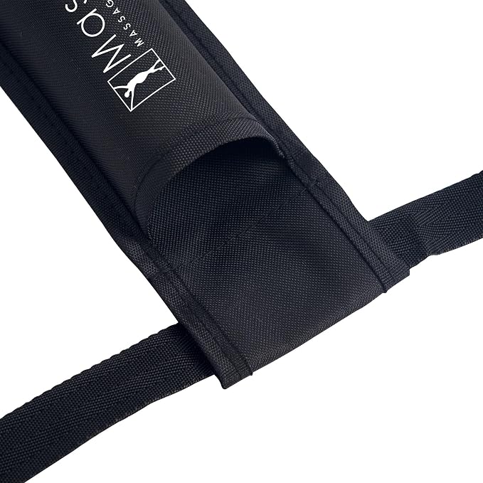 Master Massage Single Bottle Massage Oil Holster Case Bag-Adjustable and Heat-Resistant Bottle Cream & Lotion Single Holster Bag Kit– Incl. One8 Oz Refillable Pump Dispenser