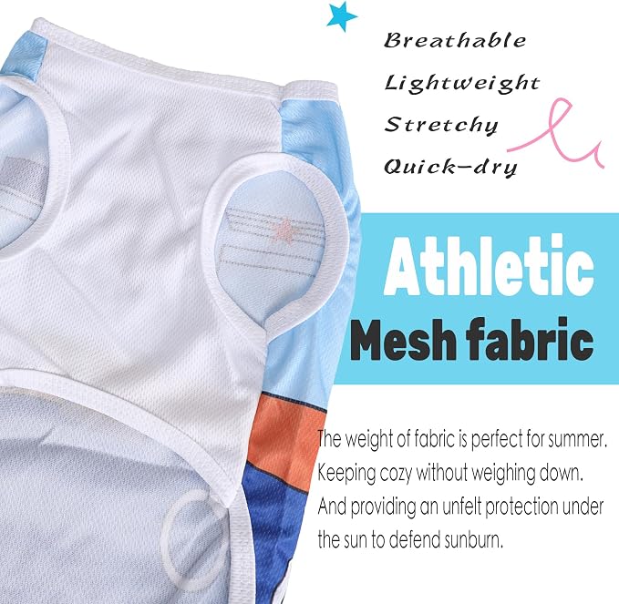 Puppy Clothes Boy Summer Chihuahua Clothes Dog Shirts: Breathable Mesh XS Dog Clothes for Small Dogs Boy with Cute Patterns, Doggie T-Shirts for Tiny Puppy Yorkie Poodle Male