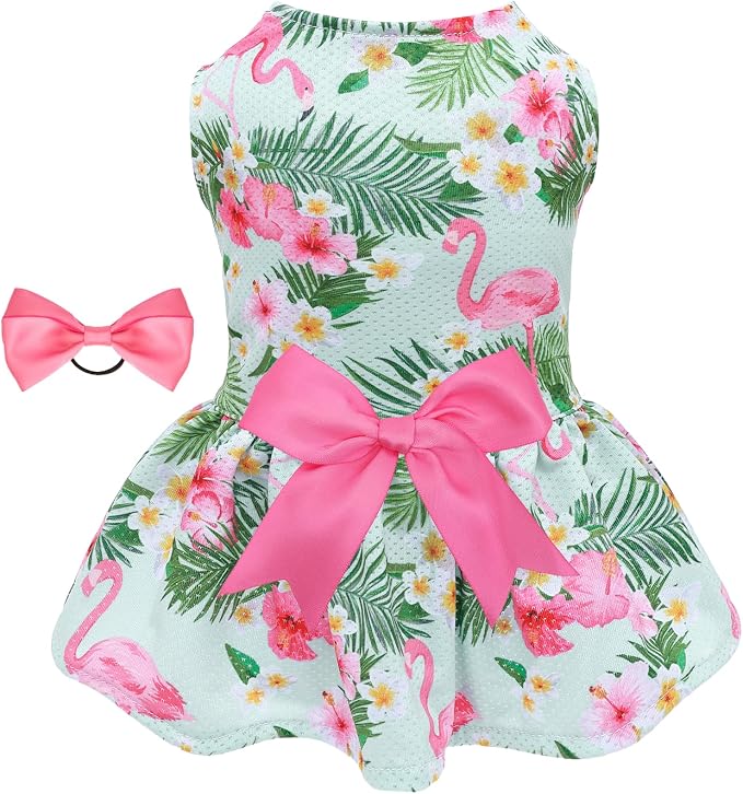 CuteBone Dog Mesh Dress Puppy Sundress Pet Outfit Summer Fashion for Small Dogs Girl Cat Clothes