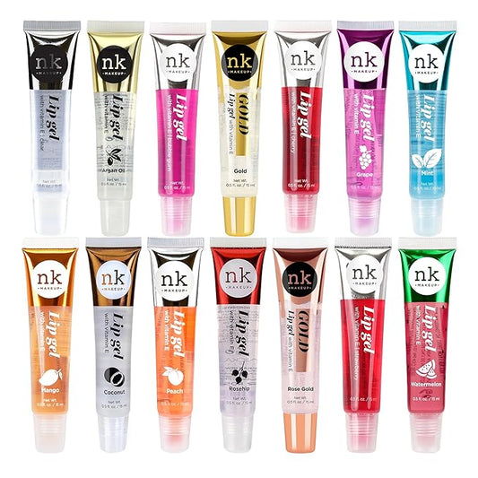 NICKA K NEW YORK Lip Gel, Hydrating, Lightweight, Glides on Effortlessly, Non Sticky Finish Lip Gel Colors (AMZ016)