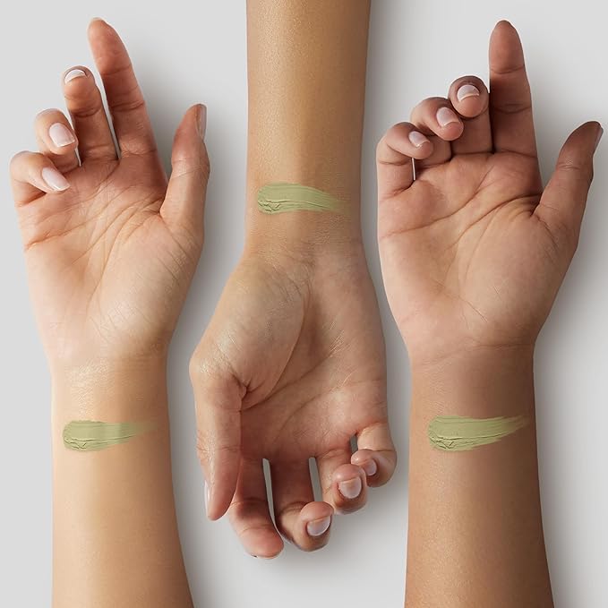 THESAEM Cover Perfection Pot Concealer 0.14oz - Green Beige Color Corrector for Redness & Blemishes - Single Pot Intensive Coverage Balm for Acne, Rosacea & Skin Troubles - Korean Makeup