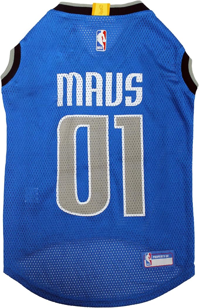 Pets First NBA DALLAS MAVERICKS DOG Jersey, Medium - Tank Top Basketball Pet Jersey
