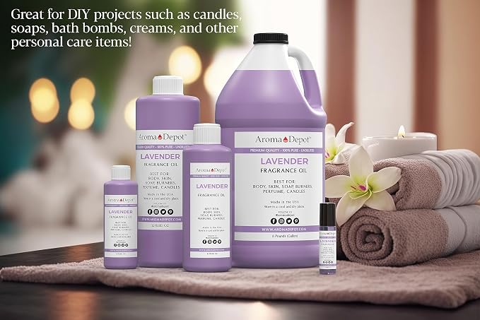 Lavender 4 oz. / 120ml Perfume I Skin Oil I Our Interpretation Premium Quality I Uncut I Fragrance Oil I Skin Safe I Add Aroma to Your DIY Projects I Scented Oil