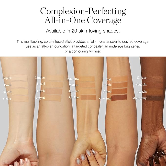 Ogee Sculpted Complexion Foundation Stick (Palmetto 2.80N - Medium Light Tan, Olive Undertones) Full Coverage Foundation Makeup - Instantly Balance & Even Complexion - 70% Organic Ingredients