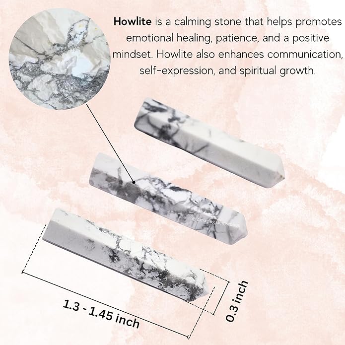 Amazing Gemstone Crystal Points Bulk Healing Crystals & Stones - Premium Single Terminated Healing Wand Point Bulk Crystals for Crafts, Crystal Grid, DIY Work