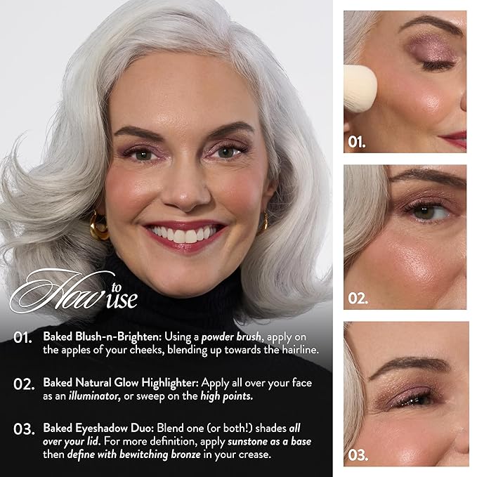 LAURA GELLER NEW YORK Geller's Greatest Better Than Ever 3-Piece Blush-n-Brighten Marbleized Blush Palette Trio