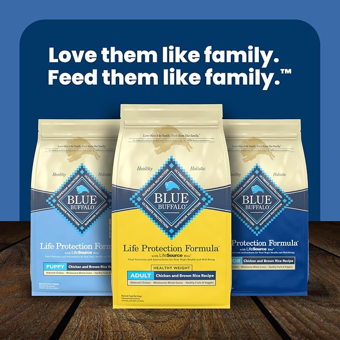Blue Buffalo Life Protection Formula Healthy Weight Chicken Dog Food, 15 lb | Real Chicken #1 Ingredient, Promotes Lean Muscles & Weight Control, Supports Immunity with Antioxidant-Rich LifeSource Bits