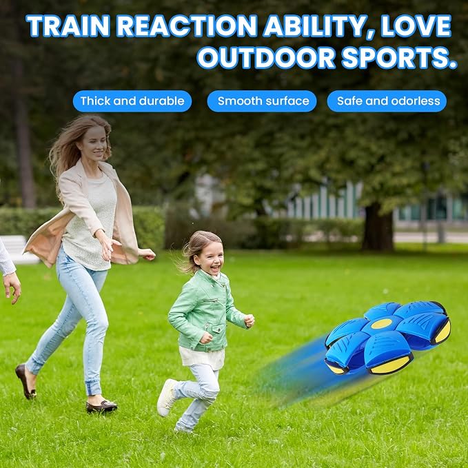 Magic Bouncing Ball 6-Light Transformable Pop up Ball, Interactive Bouncy Toy for Kids Dogs Pets