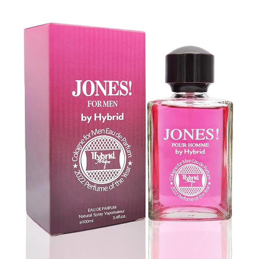 Hybrid & Company Just Cologne for Men Eau De Toilette Natural Spray Masculine Scent, 3.4 Fl Oz