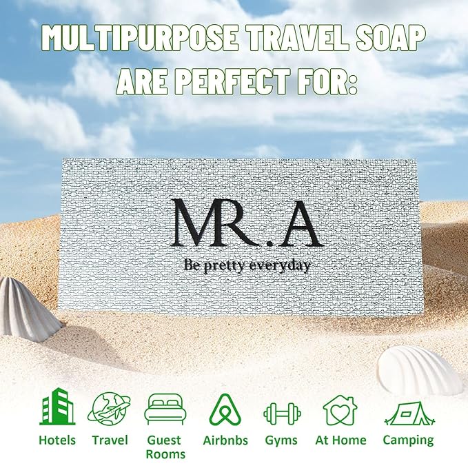 23pcs Travel Size Soap Bars Individually Wrapped, Mini Olive Bar Soap Bulk Body Bath Gentle Bars Men Women, TSA Travel Size Toiletries for Homeless Hotel, Tea Tree Oil Shampoo Bar for Guest Bathroom
