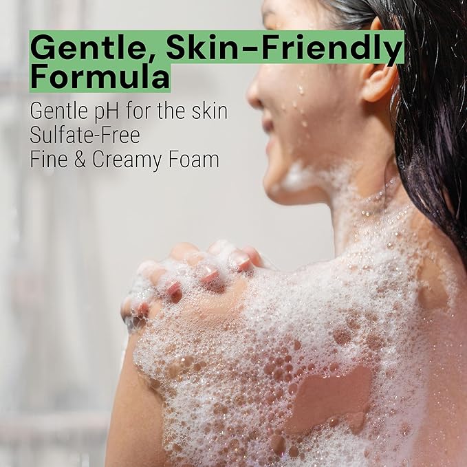Panier des Sens - Almond Moisturizing Body Wash for Women & Men - Gentle Shower Gel with 96% Natural Ingredients for Normal & Sensitive Skin - Body Care Made in France, SLS Free, Vegan - 6.8 Fl Oz