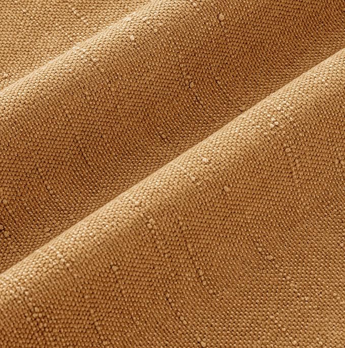 MIULEE Textured Chenille Throw Pillow Covers 20x20 Inch Golden Brown | Pack of 2 Decorative Soft Throw Pillows, Solid Textured Cushion Covers, Modern Home Decor for Couch Sofa Bedroom Living Room