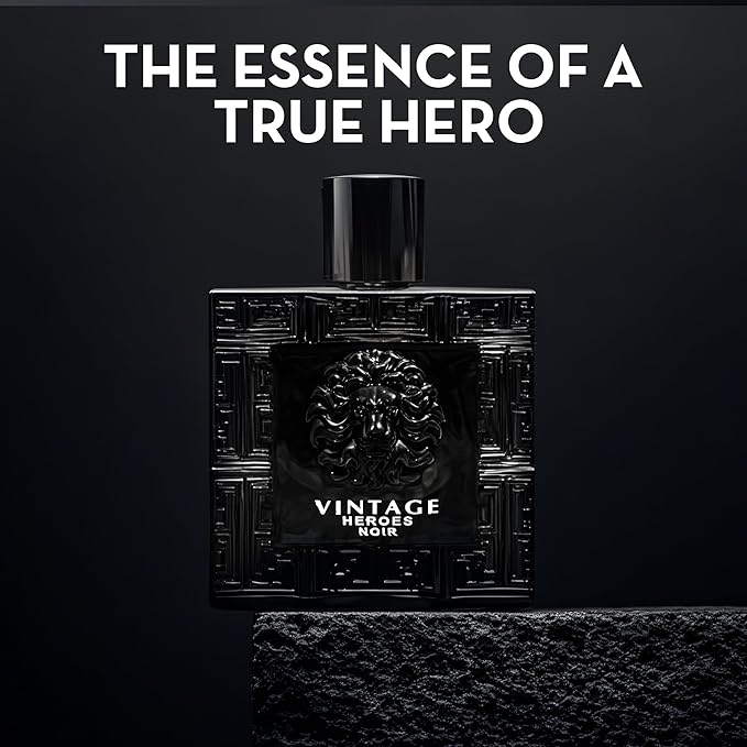 A CENTER Vintage Heroes Noir Cologne for Men/Eau de Parfum Natural Spray 3.4 Fl Oz Perfume Suitable for All Skin Type Men Fragrance Daily Used