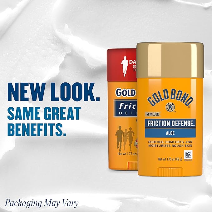 Gold Bond Friction Defense Stick with Aloe | Prevents Chafing | Soothes & Moisturizes | 1.75 oz | Pack of 2