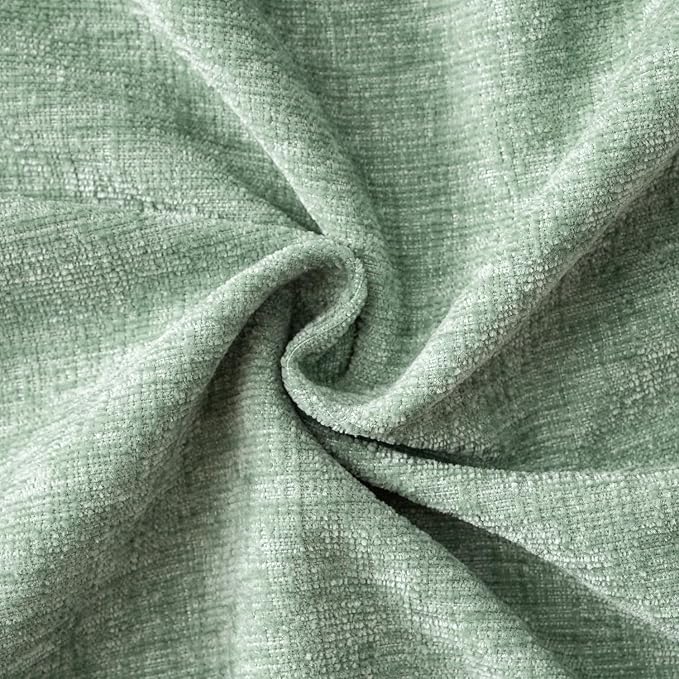 MIULEE Soft Chenille Throw Pillow Covers Greyish Green 16x16 Pack of 2 | Modern Home Decor, Classic Decorative Pillows, Solid Dyed Cases, Boho Couch Cushion Covers for Sofa Bed Living Room