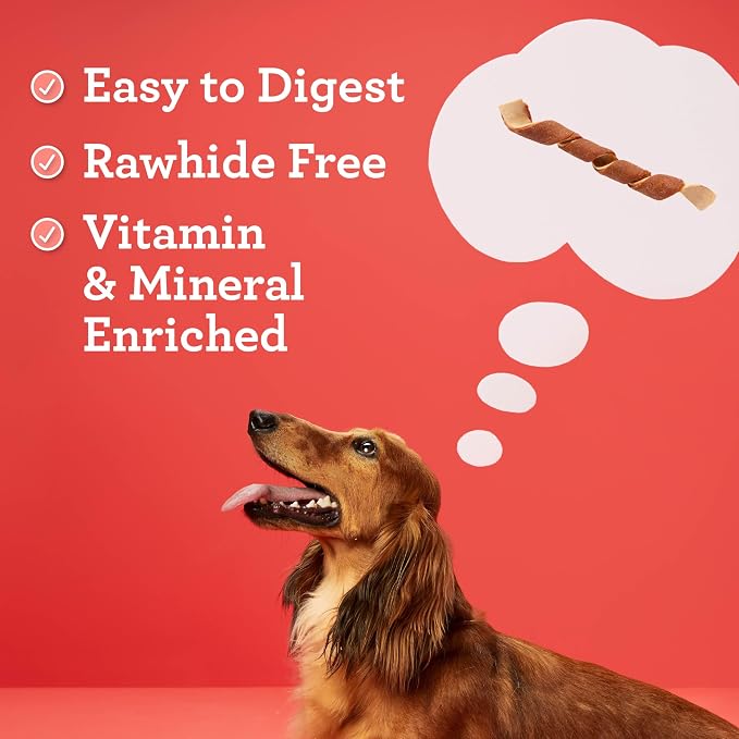 DreamBone Spirals Variety Pack Rawhide-Free Dog Treats, 45 Count | Daily Chew, Digests Safely and Completely, Made With Real Protein, Chicken, Beef and Pork, For Adult Dogs