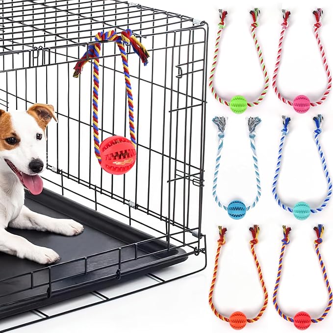 Interactive Dog Toys, Crate Training Aids for Puppies,Red