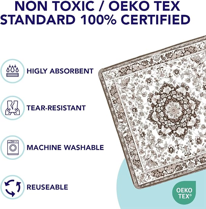 PUPIBOO Washable Pee Pads for Dogs & Cats - Super Absorbent Reusable Puppy Training