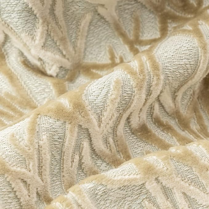 Beige Twigs Throw Pillow Cover Branches Velvet Cushion Case Neutral Pillowcase for Sofa Couch Bedroom Living Room Home Decor,18x18 Inch